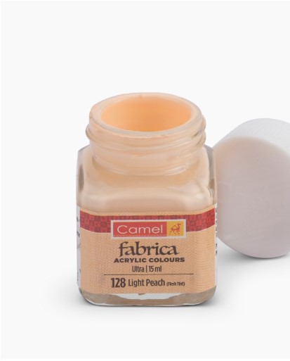 Camel Fabrica Acrylic Colours, Individual bottle of Light Peach in 15 ml